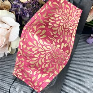 Handsewn Face Mask – Rosa Golden Splash